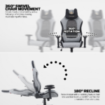 Stolica Gaming Fantech GC195 siva - Slika 3