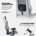 Stolica Gaming Fantech GC195 siva - Slika 4