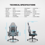 Stolica Gaming Fantech GC195 siva - Slika 8