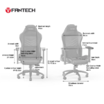 Stolica Gaming Fantech Ledare GC-192 braon - Slika 11
