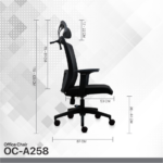 Stolica Office Fantech OC-A258 crna - Slika 8
