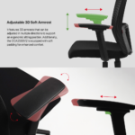 Stolica Office Fantech OC-A258SV2 bela - Slika 6