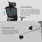 Stolica Office Fantech OC-A259 PRO crna - Slika 4
