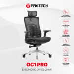 Stolica Office Fantech OC1 PRO Ergonomska crna - Slika 2