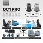 Stolica Office Fantech OC1 PRO Ergonomska siva - Slika 3