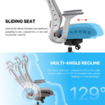 Stolica Office Fantech OC1 PRO Ergonomska siva - Slika 6