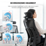 Stolica Office Fantech OC1 PRO Ergonomska siva - Slika 7