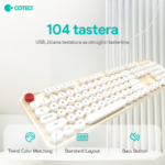 Tastatura Coteci 104 bez - Slika 4