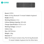 Tastatura Coteci 65 Fold crna - Slika 8