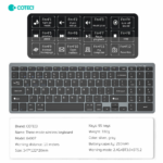 Tastatura Coteci 84007 siva - Slika 6
