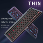Tastatura Coteci Crystal 84008 Wireless transparent bela - Slika 3