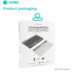 Tastatura Coteci Crystal 84008 Wireless transparent bela - Slika 10