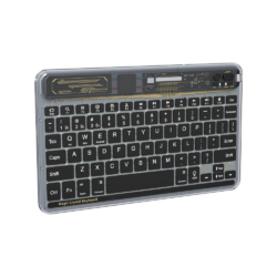 Tastatura Coteci Crystal 84008 Wireless transparent crna