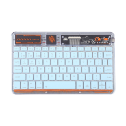 Tastatura Coteci Punk 84012 Wireless transparent plava