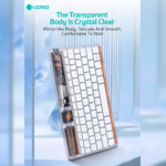 Tastatura Coteci Punk 84012 Wireless transparent plava - Slika 2