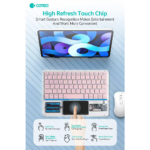 Tastatura Coteci Punk 84013 Wireless touchpad transparent plava - Slika 5