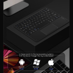 Tastatura Coteci Universal 64015 Wireless touchpad crna - Slika 3