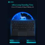 Tastatura Coteci Universal 64015 Wireless touchpad crna - Slika 5