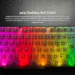 Tastatura Gaming Fantech K515 Shikari crna - Slika 6