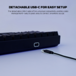 Tastatura Mehanicka Gaming Fantech MK211 RGB Atom61 crna (red switch) - Slika 6