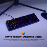 Tastatura Mehanicka Gaming Fantech MK211 RGB Atom61 crna (red switch) - Slika 9