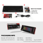 Tastatura Mehanicka Gaming Fantech MK211 RGB Atom61 crna (red switch) - Slika 13