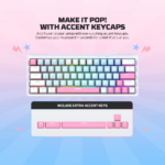Tastatura Mehanicka Gaming Fantech MK611 Atom x63 AME plava (taro switch) - Slika 8