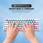 Tastatura Mehanicka Gaming Fantech MK611 Atom x63 AME plava (taro switch) - Slika 9