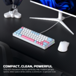 Tastatura Mehanicka Gaming Fantech MK611 Atom x63 AME plava (taro switch) - Slika 15