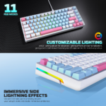 Tastatura Mehanicka Gaming Fantech MK612 Atom x83 AME bela (rosie switch) - Slika 11