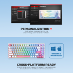 Tastatura Mehanicka Gaming Fantech MK612 Atom x83 AME plava (rosie switch) - Slika 13
