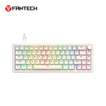 Tastatura Mehanicka Gaming Fantech MK614 Atom x66 Retro bez (ice apricot switch)