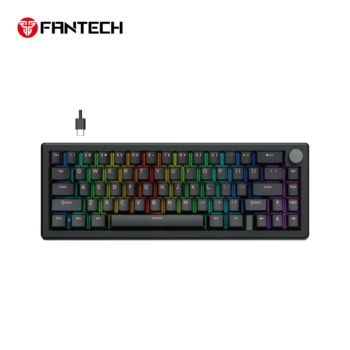 Tastatura Mehanicka Gaming Fantech MK614 Atom x66 Retro crna (ice apricot switch)