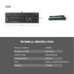 Tastatura Mehanicka Gaming Fantech MK853 RGB Maxpower (red switch) Space Edition - Slika 7