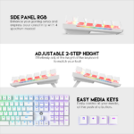 Tastatura Mehanicka Gaming Fantech MK855 RGB Maxfit 108 Space Edition (Blue switch) - Slika 7