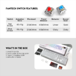 Tastatura Mehanicka Gaming Fantech MK855 RGB Maxfit 108 Space Edition (Red switch) - Slika 10
