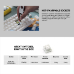 Tastatura gejmerska mehanicka bezicna MAXFIT67 MK858 space edition (Kaith box white switch) FANTECH - Slika 11