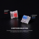 Tastatura Mehanicka Gaming Fantech MK874 RGB Atom 63 Navy (Red switch) - Slika 6