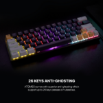 Tastatura Mehanicka Gaming Fantech MK874V2 RGB Atom 63 Mizu SkyBlue (rosie switch) - Slika 6