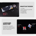 Tastatura Mehanicka Gaming Fantech MK875 RGB Atom 81 Navy (Blue switch) - Slika 7