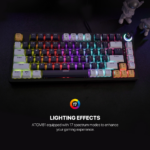 Tastatura Mehanicka Gaming Fantech MK875V2 RGB Atom 81 Mizu Navy (Rosie switch) - Slika 6
