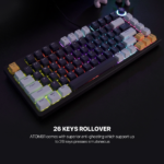 Tastatura Mehanicka Gaming Fantech MK875V2 RGB Atom 81 Mizu Navy (Rosie switch) - Slika 7