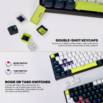 Tastatura Mehanicka Gaming Fantech MK877S RGB Atom 87S Mori bela (rosie switch) - Slika 7
