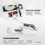 Tastatura Mehanicka Gaming Fantech MK878S RGB Atom 104S Mori plava (taro switch) - Slika 11