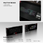 Tastatura Mehanicka Gaming Fantech MK886 RGB Atom crna (Red switch) - Slika 9