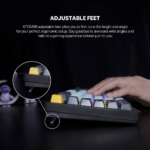 Tastatura Mehanicka Gaming Fantech MK890 RGB Atom MK96 SkyBlue (Rosie switch) - Slika 6