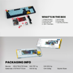 Tastatura Mehanicka Gaming Fantech MK893S RGB Atom 107S MIZU Blue (Blue switch) - Slika 11