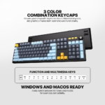 Tastatura Mehanicka Gaming Fantech MK893S RGB Atom 107S MIZU Blue (Rosie switch) - Slika 10