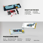 Tastatura Mehanicka Gaming Fantech MK893S RGB Atom 107S MIZU Blue (Rosie switch) - Slika 12