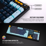 Tastatura Mehanicka Gaming Fantech MK893S RGB Atom 107S MIZU Blue (Taro switch) - Slika 8